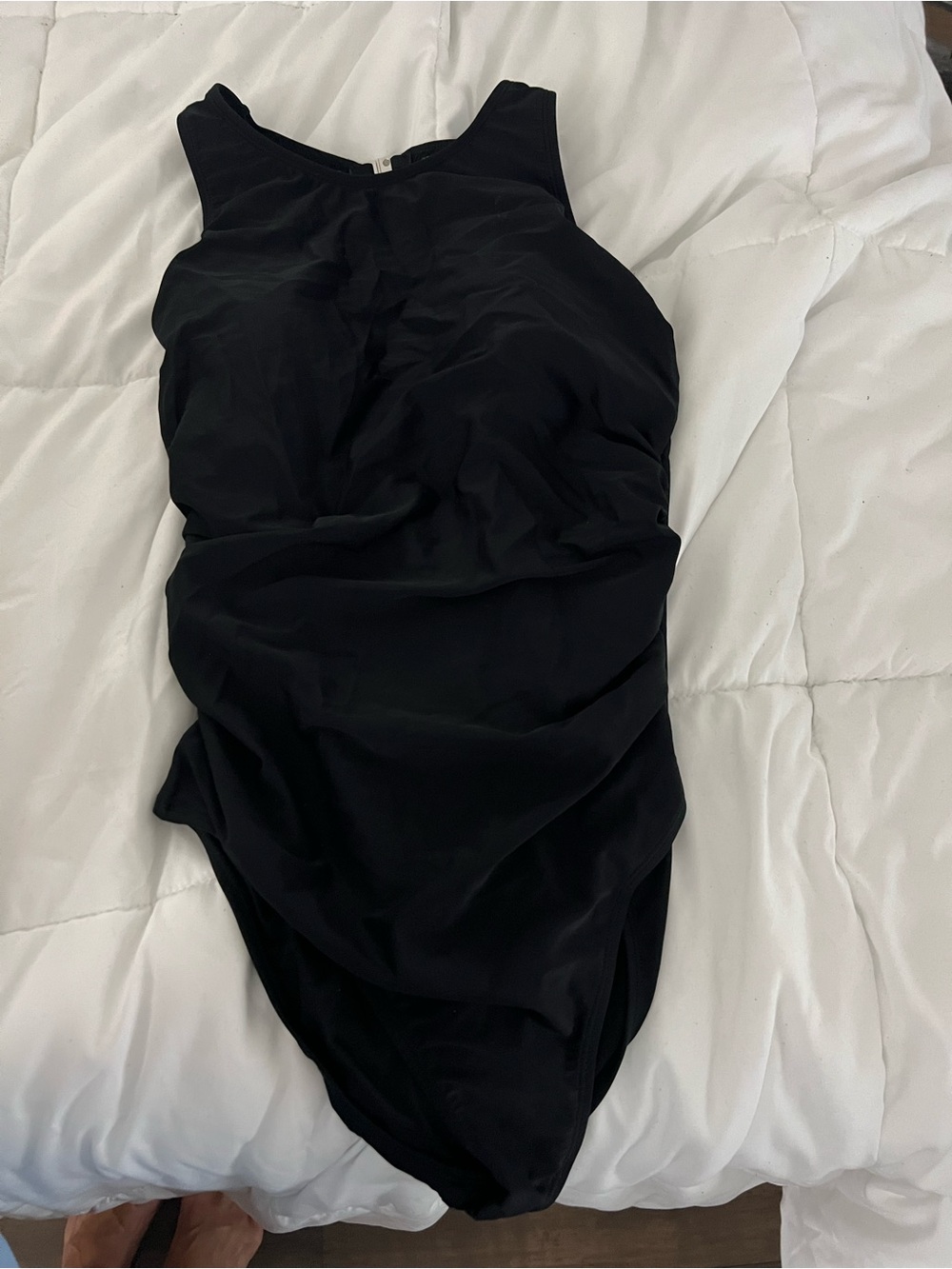 Cupshe Black Mesh Backless One-Piece Swimsuit